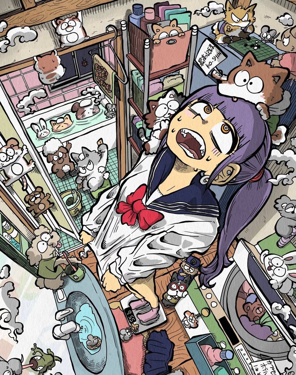 韩漫漫画 同步更新进度标注页面展示